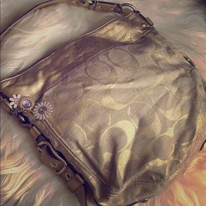 Authentic Gold Coach Purse💫